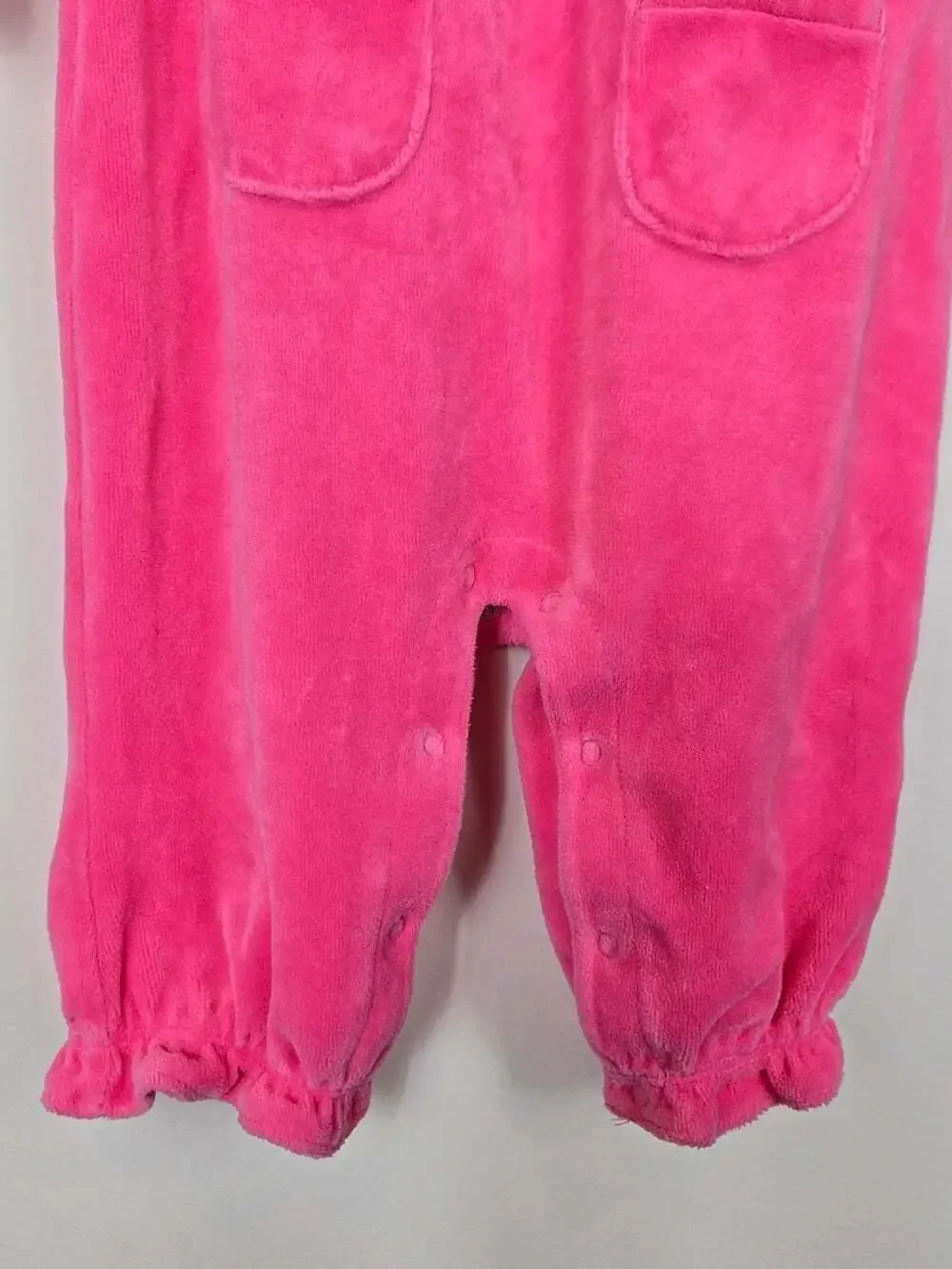 Gymboree Cupcake Cutie 2013 Baby Girl Pink Velour Romper 3-6M Vintage